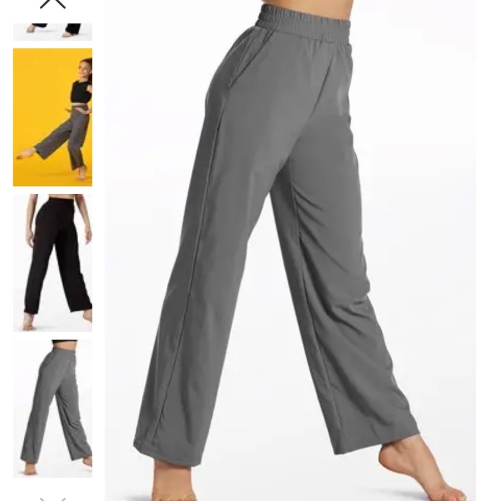 Balera Woven Tech Wide Leg Pants 14067 Gray XSA